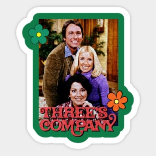 threes company Sticker